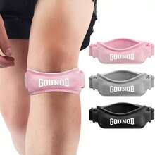 Double Strap Patella Knee Support Band, Breathable Non-Slip Adjustable Compression Knee Strap For Running, Fitness And Sports - Multicolor - View 1