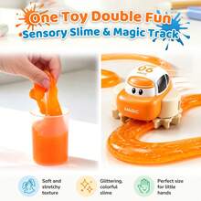 Mainan Mobil Sensor Pengikut Garis untuk Anak Usia 3+, Mobil Balap Sensor Otomatis dengan Lintasan Slime yang Dapat Dilukis Sendiri, Mainan Sensorik Edukatif Interaktif Tanpa Layar untuk Orang Tua dan Anak, Hadiah Ulang Tahun dan Liburan Unik untuk Anak Laki-laki dan Perempuan - MultiWarna - View 5