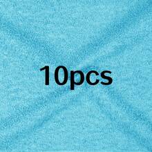 Washcloth Set 40 Packs – Soft, Absorbent Face Towels For Bathroom & Gym, Hand, Beauty, Spa, And Home Hair Care Use – Reusable, Durable & Machine Washable Wash Cloths - Multi-Color, 10x10 Inches - Blue - View 10