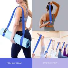 A AZURELIFE [MAT NOT Included] Yoga Mat Sling, Yoga Mat Straps For Carrying, Easy-Cinch Yoga Mat Holder Strap - ColorE - View 4