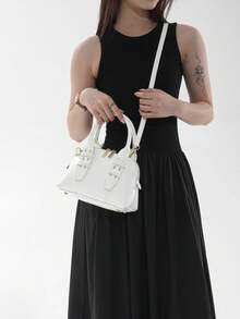 Niche Design Premium Texture Shell Handbag For Women 2026 New Fashion Shoulder Crossbody Bag Versatile Commute Outing Tote Bag - White - View 7