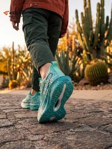 Women's 2026 New Summer Mesh Breathable Road Running Shoes, Soft Sole Lightweight Shock-Absorbing Casual Sneakers - Green - View 10