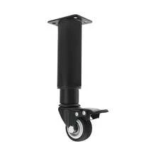 YUNRUX Furniture Legs With Casters, Height-Adjustable Furniture Legs With Locking Casters, 4-Pack Furniture Legs - A - View 6