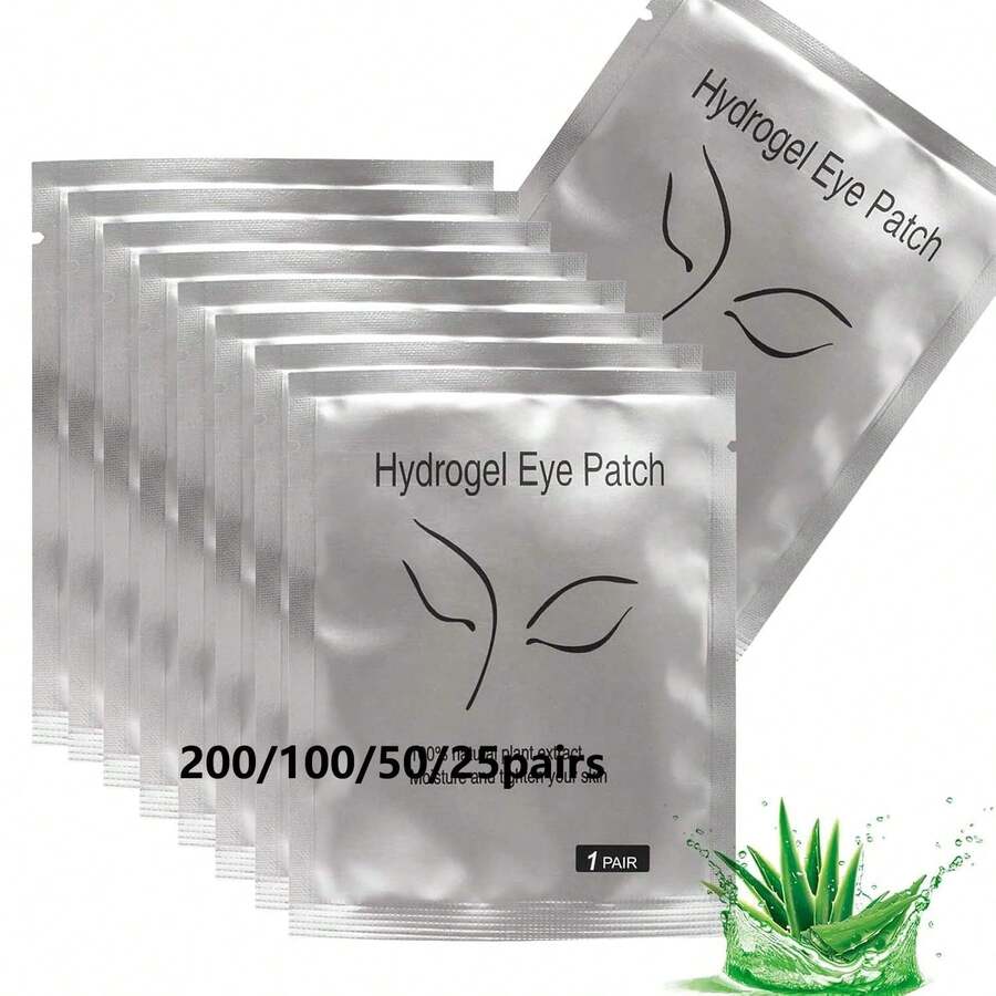 200/100/50/25/10 Pairs Eyelash Extension Eye Pads Set, False Eyelash Isolation Pads, Isolates Upper And Lower Lashes, Breathable Isolation Eye Pads. Suitable For Beauty Makeup Mask Set, Eye Pads And Beauty Tools. Suitable For Home Use - Multicolor - View 1