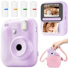 Kinder Sofortkamera, Kleinkind Digitalkamera, tragbares Spielzeug für Mädchen 3-10 Jahre alt, 1080P hochauflösende Auflösung, bestes Geschenk für Kindertag, Weihnachten, Valentinstag, Neujahr und Geburtstag - Z700 - Übersicht 17