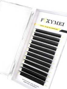 FOXYMEI 1600Fans 新款 4D W型接睫毛 C/D捲度 V型閃亮四葉草睫毛 8-15mm W小蓬鬆自然假睫毛 直髮尖 柔軟輕盈自然交叉睫毛 - 彩色 - 查看 8