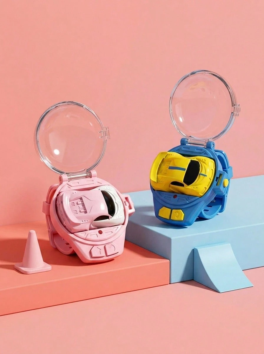Jam Tangan Mainan Kendali Jarak Jauh untuk Anak-Anak, Mobil Mini untuk Anak-Anak, Mobil RC Kecil, Mobil Mini, Mainan untuk Anak Laki-Laki Usia 3 Tahun, Mainan Anak Laki-Laki, Mobil, Pengisi Tas Pesta