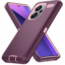Military-Grade Shockproof Heavy-Duty Full-Body Protective Phone Case, Anti-Scratch Durable 3-In-1 Protective Cover For IPhone, Galaxy, HONOR And Other Smartphones Birthday Gift - Wine Red Powder - View 66