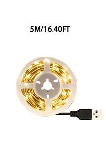 1pc USB Powered LED Light Strip - Warm White/White, Easy Installation, For TV Backlight, Home Decor, Kitchen Backlighting, Bedroom, Room, Wardrobe, Cabinet, Indoor Display, Party Scenes - USB Single-color LED Strip Light - View 23