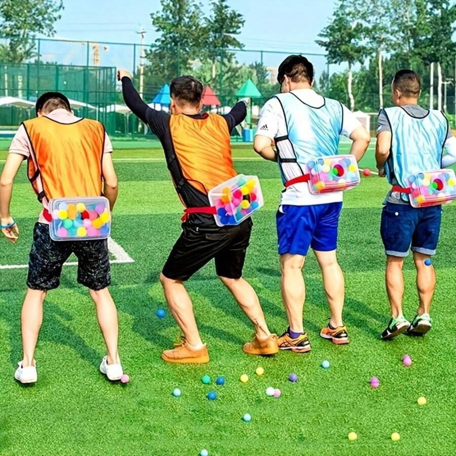 32件組戶外派對搖搖球盒套裝，包含30顆球、1個盒子、1條繩子，趣味團隊建設活動遊戲，適合聖誕節、感恩節和萬聖節禮物，適用於學校同學 - 隨機 - 查看 1