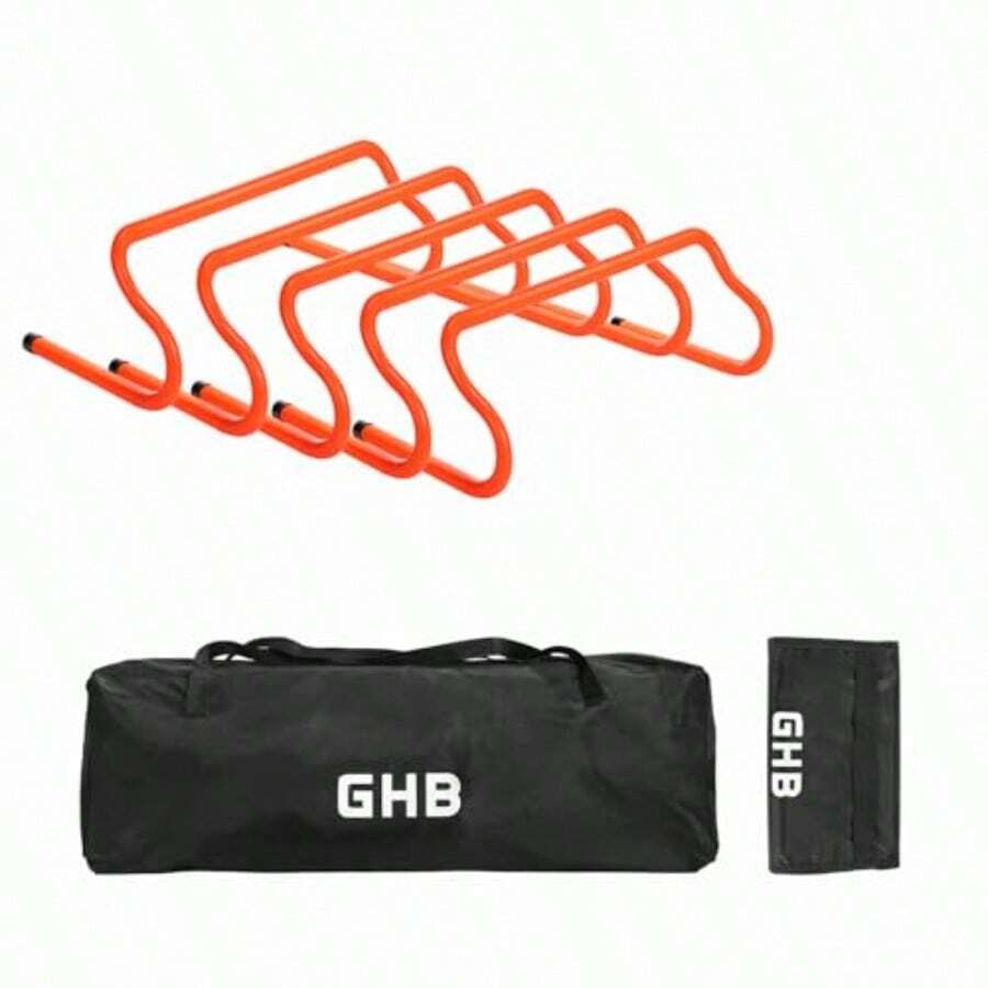 Agility Hurdles 8" Speed Agility Training Hurdles, Detachable Sturdy Hurdles Training Equipment Set With Carry Bag For,Athletes, Soccer, Basketball - 5 Pack - View 1