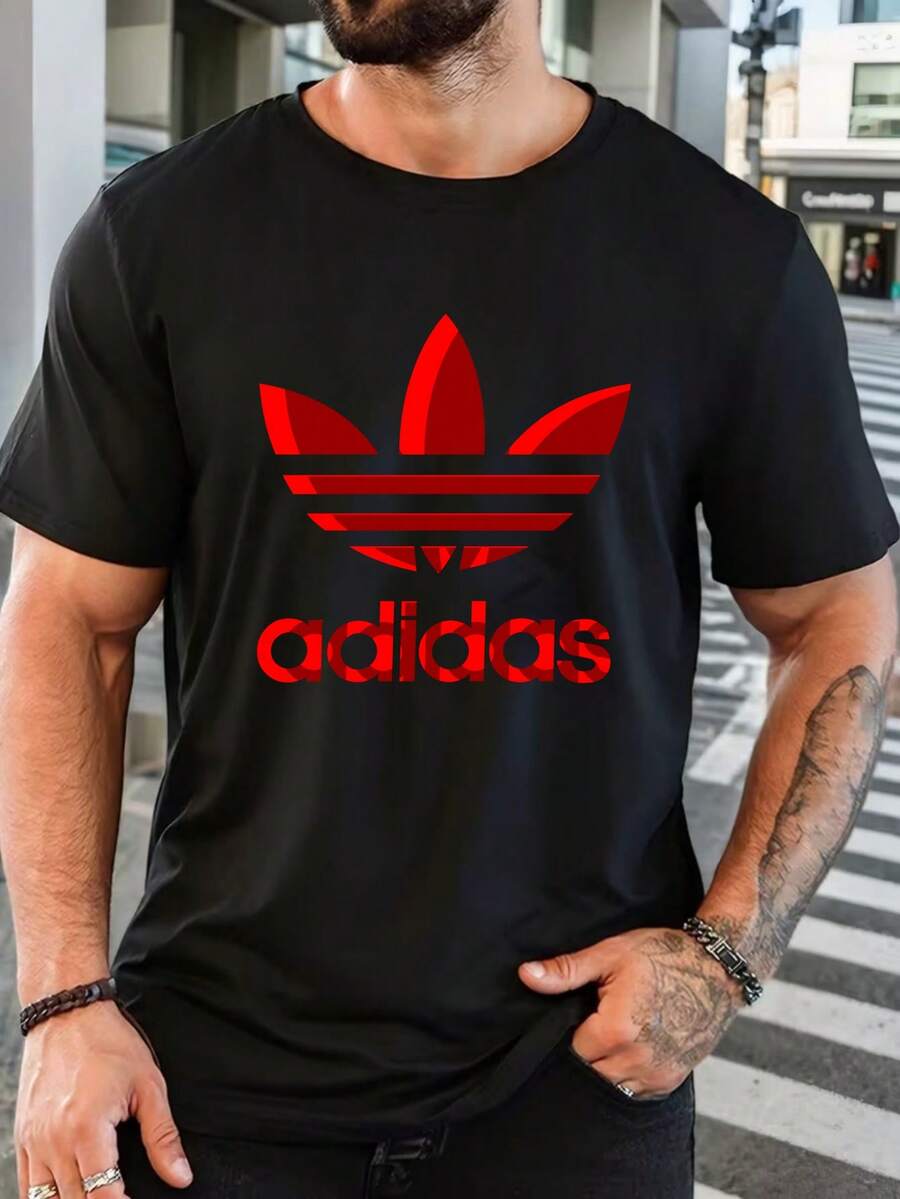 Men Crew Neck Short Sleeve T-Shirt, Funny French Slogan J'peux Pas Je M'occupe Des Poules Chicken Graphic Print Tee, White Loose Fit Cotton Blend Casual Top, Farm Hen Cartoon Pattern Streetwear Tee - Schwarz - Übersicht 1