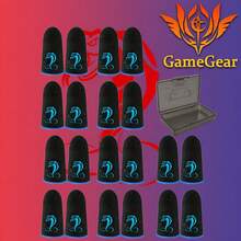 20 buah Sarung Jari untuk Permainan Ular, Sarung Jari Anti Keringat dan Bernapas, Sarung Jari Gaming dengan Sensitivitas Tinggi - Merah - View 8