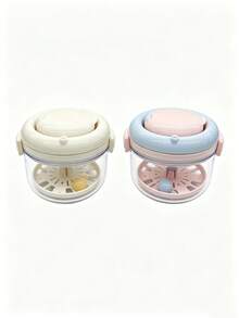 Dopamine 2-In-1 Manual Hand-Crank Denture Cleaner With Mirror, Children's Orthodontic Retainer And Denture Storage Box - Hand-cranked Braces Cleaner - View 14