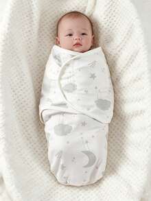 1 Set Butterfly Swaddle Blanket, Swaddle Wrap Combination Style, Soft Skin-Friendly, Absorbent And Breathable, Newborn Essential - Multicolor - View 7
