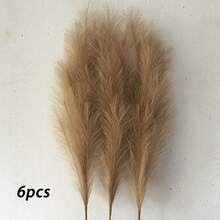 100/80/60/50/30/20/10/8/6/5/3/1pc, 97/55cm, Artificial Reed Grass, Reed, Used For Floor Vase, Vase Filler, Bohemian Country Farmhouse Home Decor, Wedding Party Decoration, Valentine's Day, Birthday, Graduation Gift - Beige Gradient - View 22
