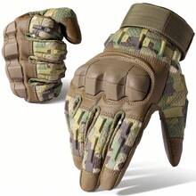 Best Seller, Suitable For Outdoor Sports, Climbing, Hiking, Men And Women, Summer Winter Men'S Hard Shell Protective Gloves, Touch Screen Tactical Glo - Camouflage - View 3