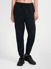 Nike Women's Black Lace-Up Joggers - Black - View 1