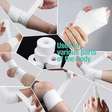 白色運動膠帶，超強力易撕，無殘膠，適合運動員、運動教練，適用於棒球、網球、體操和拳擊運動 - 白色 - 查看 7