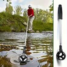 Golf Ball Retriever, Stainless Steel Material, Retractable Golf Ball Retriever, Suitable For Water, Men's Golf Accessory, Weight: 249.48g - Multicolor - View 5