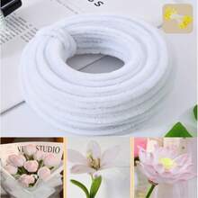 彩色管狀毛絨線 13米/捲，附150個黃色花蕊，DIY創意手工藝材料，適用節慶裝飾與藝術手工項目 - 多色 - 查看 19