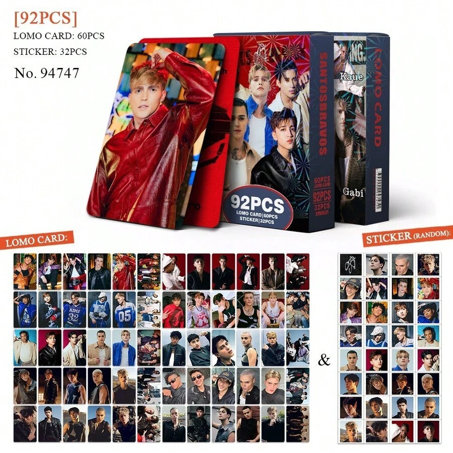 92pcs SantosBravos Boy Group LOMO Photocard, Photo Cards, Arirang, BTS21 Accessories, Bangtan, Photo Card, Photocard - Multicolor - View 1