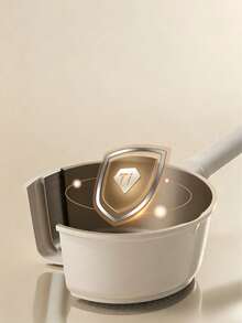 1 Piece Milk Pot With Visible Glass Lid, Uniform Heat Conduction, Heat-Resistant Long Handle, Suitable For Heating Milk And Cooking Noodles, Compatible With Gas Stoves And Induction Cookers - View 7