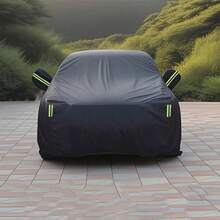 2027 Winter New Universal Car Cover - Sun Protection, UV Protection, Rainproof, Dustproof And Heat Resistant PEVA Material, 8 Sizes Available, All-Season Vehicle Protection, Rainy Season Special, Dustproof, Black Appearance, Car Accessories, Car Cover | Fashionable Car Cover - Black Car Cover - View 4
