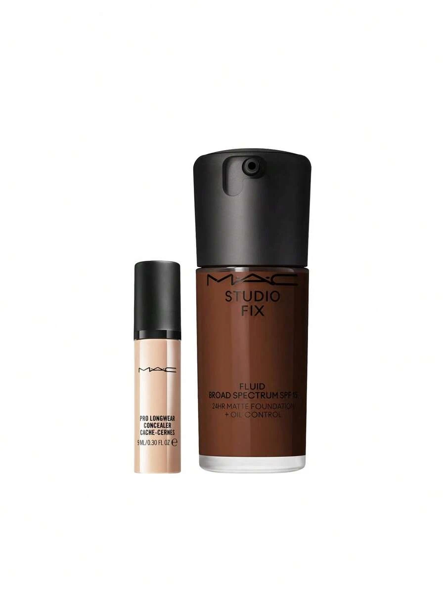 MAC [Bundle] Pro Longwear Concealer NW15 9 ml + Studio Fix Fluid SPF 15 Foundation NW58 30 ml - NW15+NW58 - Visa 1