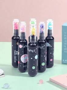 Red Wine Bottle Shaped Creative Highlighter, Fun Stationery Marker For Elementary Students, 6 Colors, First Day Of School - Multicolor - View 7