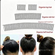 20/10/4pcs Invisible Black Hair Clips, Hair Fixing Tool For Back Of Head, No-Trace Hair Comb, Bangs Fixing Clip, Hair Accessory For Women - Multicolor - View 12