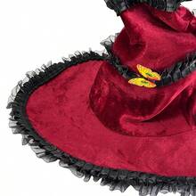 5Pcs New Halloween Organza Ruffled Twist Witch Hats, Equipped With 2 Butterfly Clips For Optional Decoration. Ideal Witch Costume Accessories For Party Gatherings. - A - View 10