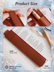 Personalized Pen Holder For Notebook, Leather Single Pen Pouch With Elastic Band, Back To School Gift, Teacher Appreciation Gift, Pen Holder, School Supply, Teacher Present, Student Gift, Sleeve, Writing Gift, Teacher Gift, Back To School - Multi-color - Month Flower Pencil Case - View 8