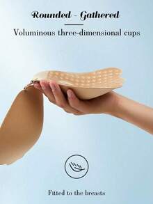 1pc Women's Upgraded Backless Wing Adhesive Bra Pads, With Glue, Comfortable Fit, 2 Wearing Effects, Includes Transparent Shoulder Straps, Suitable For Backless Dresses, Tops, Etc. - Multicolor - View 3