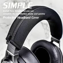 ATH M Series Protective Earpad Covers | Compatible With Virtuoso XT, SE, Wireless, M50X, M50XBT, M50, M40X And More | Material: Elastic Fiber - Multicolor - View 1