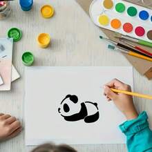 9pcs Cute Animal Painting Stencils, 10cm Washable Early Education Educational Drawing Tools, Suitable For Paper, Fabric, Wood And Multi-Scenario DIY Creation - Drawing Template - View 10