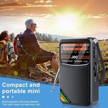 500mAh USB Rechargeable Emergency Pocket 3-Band Shortwave Radio FM AM SW, Mini Portable Radio With HD Display Screen And Built-In Speaker, High Sensitivity Battery Powered Radio, Suitable For Indoor Outdoor Walking Jogging Gym Camping Elderly - View 7