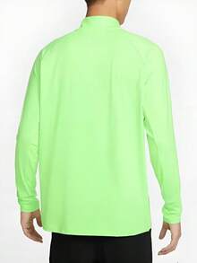 Nike STRIDE DRI-FIT Men's Comfortable Quick-Dry Knit Half-Zip Long Sleeve Sports Running Fitness T-Shirt - Green - View 3