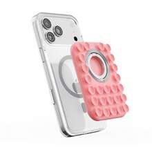 1pc Magsafe 2-In-1 Silicone Magnetic Phone Stand, Hands-Free Bracket For Live Streaming - Multicolor - View 11