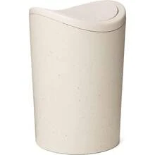 6L Swing Lid Bathroom Bin, Compact Modern Plastic Bin, Easy To Clean, Dimensions 19 X 19 X 28 Cm. - 1Pc - View 4