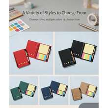 Aesthetic Kraft Paper Cover Spiral Notebook With Pen, 5-Color Sticky Notes And Index Tabs Set, Lined Pages Office And Study Notebook, Inspirational "Thank You" Journal, Compact Desktop Stationery Organizer, Portable Daily Work And Study Memo Planner, Smart Notebook, Stationery Store, School Supplies Labels, School, A4 Smart Notebook, Learning Supplies, School Subjects, Notebook, Binder, Sticky Notes, Cute Sticky Notes Set, Sticky Notes, Cute Sticky Notes, Sticky Notes Dispenser, Random Color Shipment - Multicolor - View 2