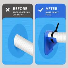 2pcs Pool Hose Support Prevents Hose Bending And Falling Compatible With Various Above-Ground Pool Brands, Easy To Install - Multicolor - View 7