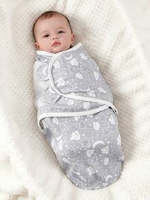 1 Set Butterfly Swaddle Blanket, Swaddle Wrap Combination Style, Soft Skin-Friendly, Absorbent And Breathable, Newborn Essential - Multicolor - View 13