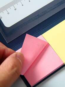 Colorful Index Tabs, Eye-Catching Marker Stickers With Ruler Scale, Sticky Notes With Ruler Scale Page Labels, Student Index Tabs With Ruler Scale, Office Planner Page Marker Stickers, Sticky Notes, Index Tabs, Page Markers, Bookmarks, Memo Labels, Divider Stickers, University Notebook Classification Scale Labels, Student Stationery, Office Supplies, Back To School, Notebook Accessories, Planner/Diary Labels, Back To School Gifts, Teacher's Day Gifts - Multicolor - View 8