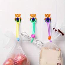 20/40pcs Circular Silicone Zip Ties, Sealed Fresh-Keeping Tape, With Pull Ring - Durable And Flexible Sealing Rope, Suitable For Kitchen Food Bags And Gift Packaging, Random Color - Multicolor - View 9