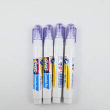 Back To School Fine Metal Tip Correction Pen Fast Dry White Out Correction Fluid Pen Portable Clip Design For Homework Exam Office Writing Correction - 4-pack - View 1