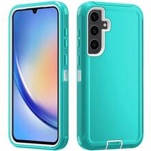 防震、防刮、全包式保护手机壳，耐用三合一保护套，适用于、Galaxy、荣耀及其他智能手机 - 水藍白 - 查看 11
