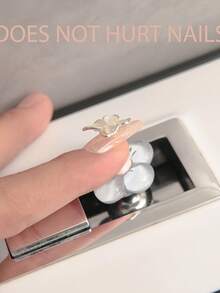 Elegant Floral Toilet Flush Button Nail, Suitable For Bathroom Decoration - Multicolor - View 4