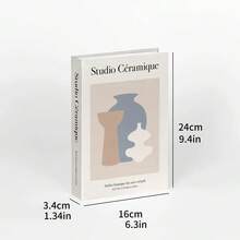 2/3件裝時尚裝飾書,現代極簡可折疊仿真書,軟裝裝飾樣品房酒店模型,適用於咖啡廳、酒店、書房裝飾 - 裝飾書 - 查看 8