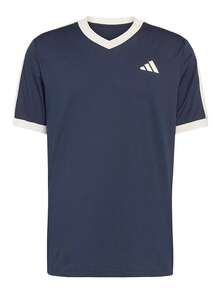 Adidas Breathable And Comfortable Men's Short-Sleeved T-Shirt For Sports And Leisure - Blue and White - View 2